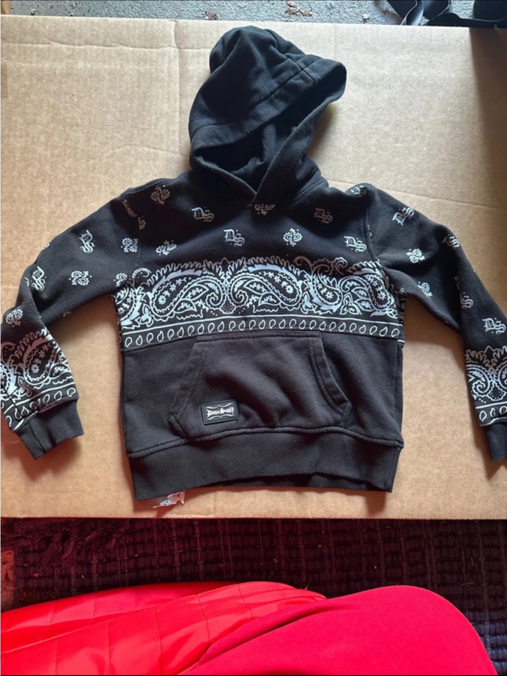 Snoop dog kids bandana print hoodie